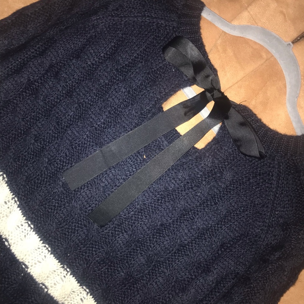 Charlotte Russe Crew Neck Striped Sweater Tunic - Picture 6 of 6